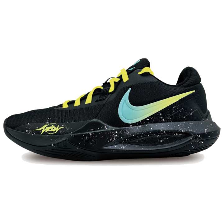 Nike Nike Precision 6 Flash Point Fabric Cushioning Abrasion Resistant Height Increasing Low top Rubber Basketball Shoes