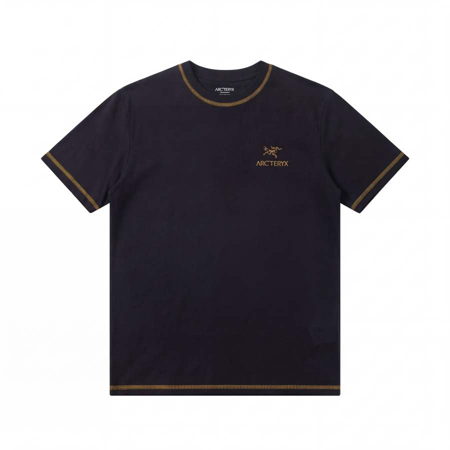 Arcteryx T Shirts Unisex Black/24k Black Crew Neck Moderate