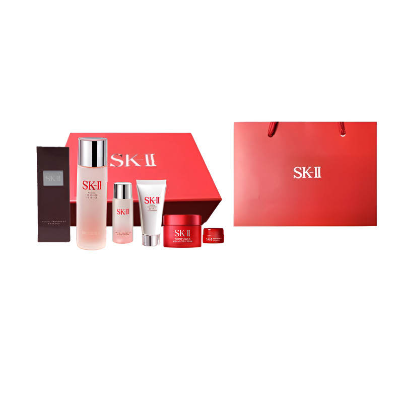 SK-II SK II Fairy Water Serums Toner Box Celebrity Skincare Sets Tightening, Repairing, And Oil Control Five Piece Set