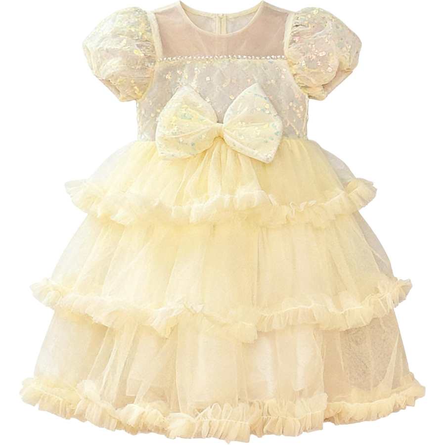 YALU Kids Dresses Crew Neck Moderate Mid Length