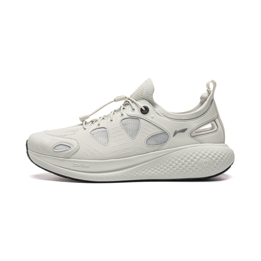 Li-Ning Li Ning SOFT GO 3 SANDAL Textile, Synthetic Leather Low top Casual Shoes Men's Light Lime