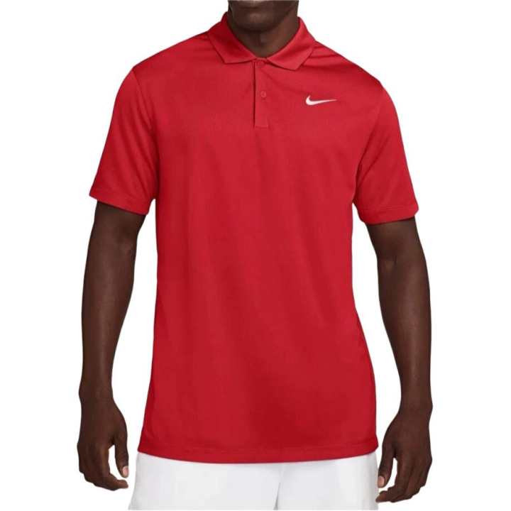 Nike Nike Dri Fit Polo Shirts Men's Red Polo Collar Moderate Other