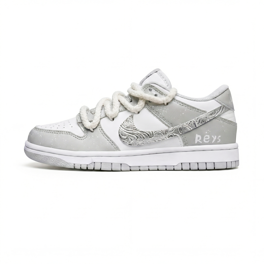 Nike Nike Dunk Cushioning Height Increasing Slip Resistant Low top Skateboard Shoes Unisex Gray