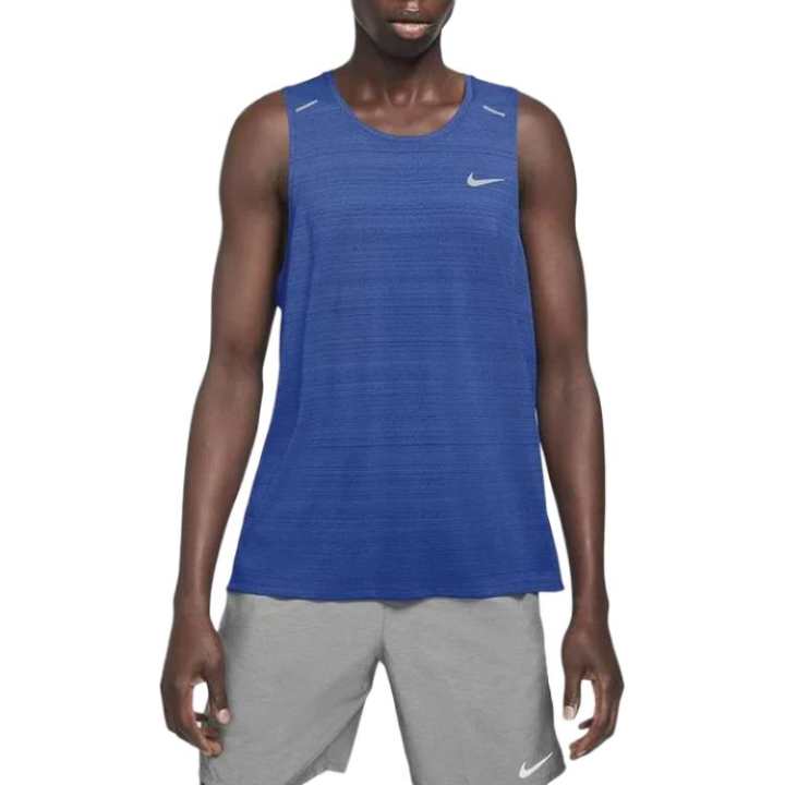 Nike Nike MILER Tank Tops Men's Blue Crew Neck Moderate Other