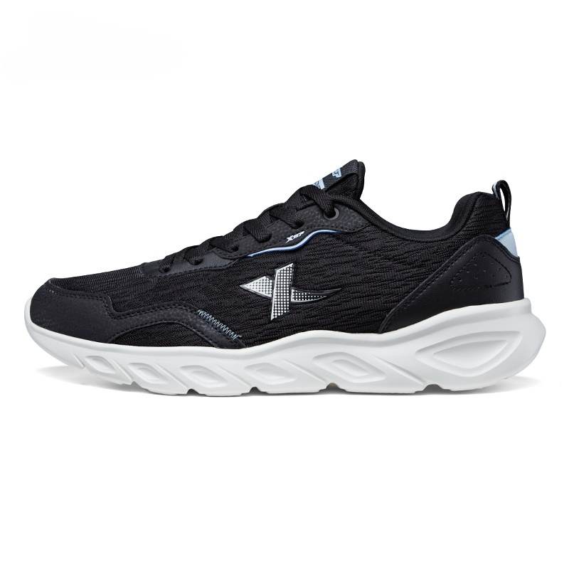 XTEP Cushioning Abrasion Resistant Breathable Lightweight Low top Running Shoes Men's Black