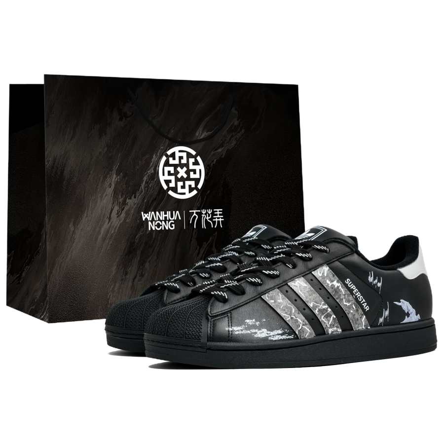 Adidas Originals Kaleidoscope, Rocky Terrain, Shopping Bag Abrasion Resistant Low top Skateboard Shoes Unisex Black