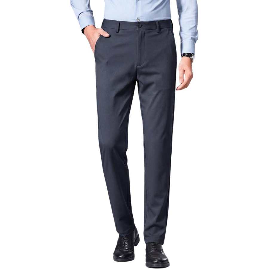 Hodo Casual Pants Men's Moderate Straight Fit Pants
