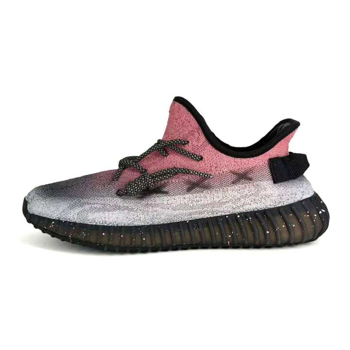 Adidas Adidas YEEZY BOOST 350 V2 Galaxy Pink Cushioning Breathable Low top Casual Shoes Men's Silver Pink