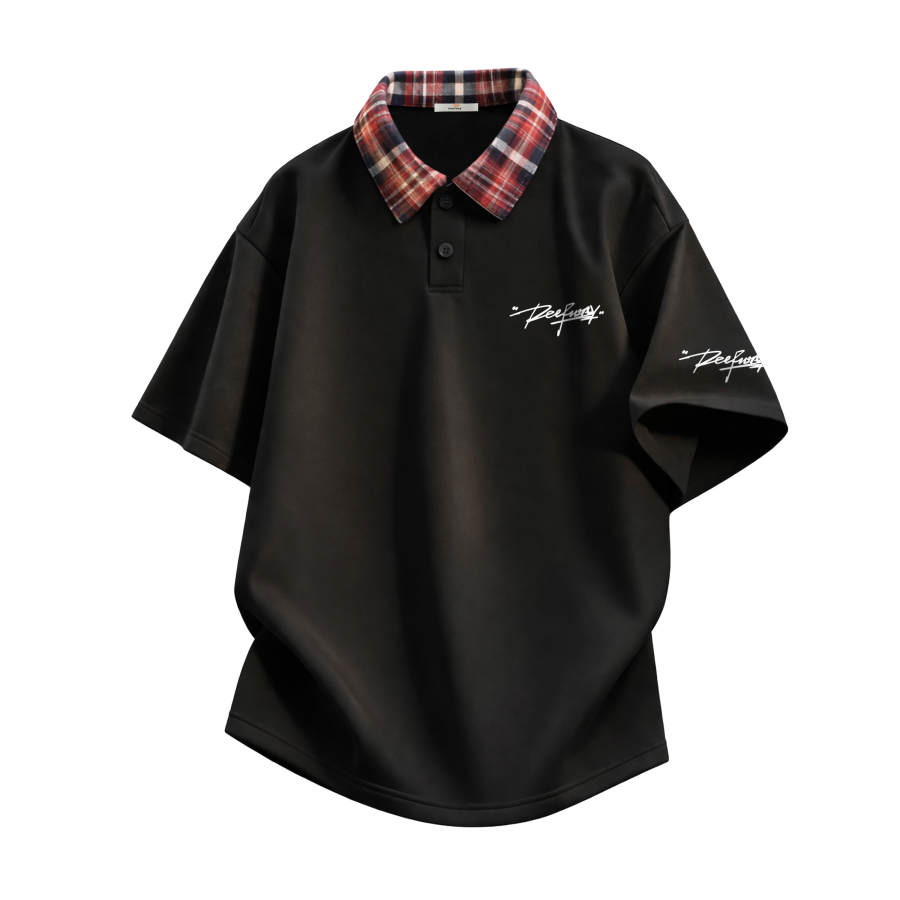 DEERWAY Polo Shirts Unisex Lapel Moderate Straight Fit