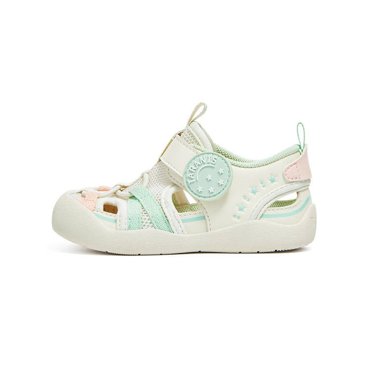 TARANIS Baby Lightweight Cut Out Casual Shoes Slip Resistant Anti Kick Slip Resistant And Breathable Low top