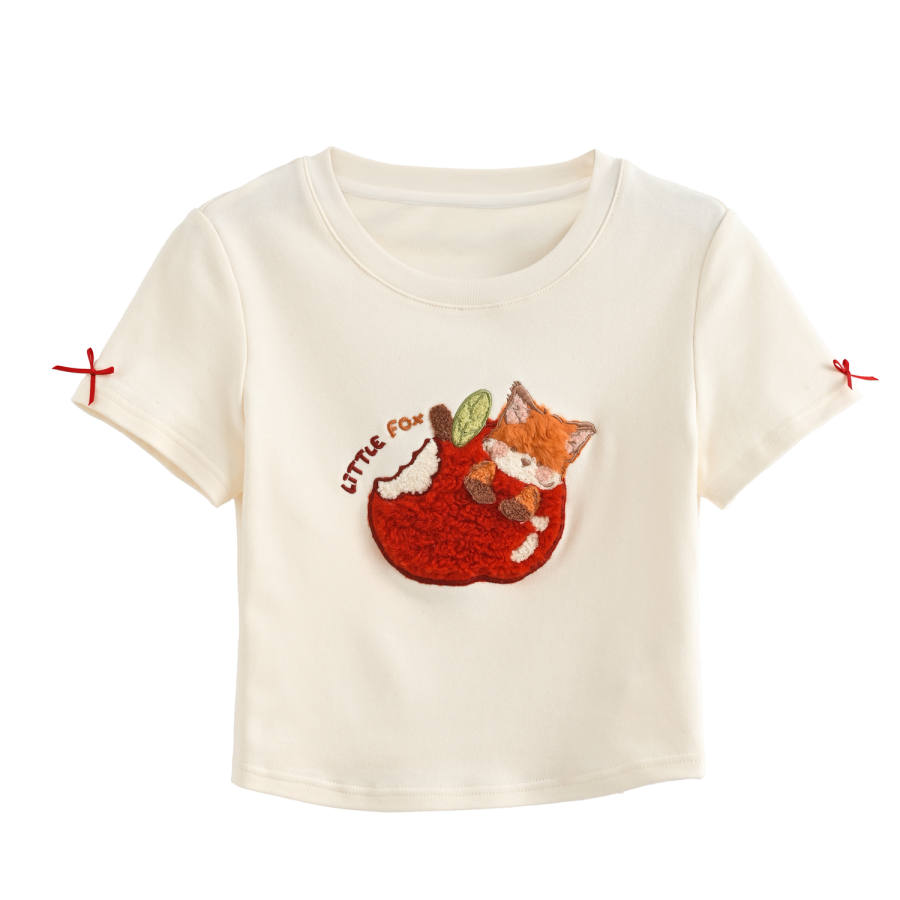 SNBL T Shirts Women's Apricot Crew Neck Moderate