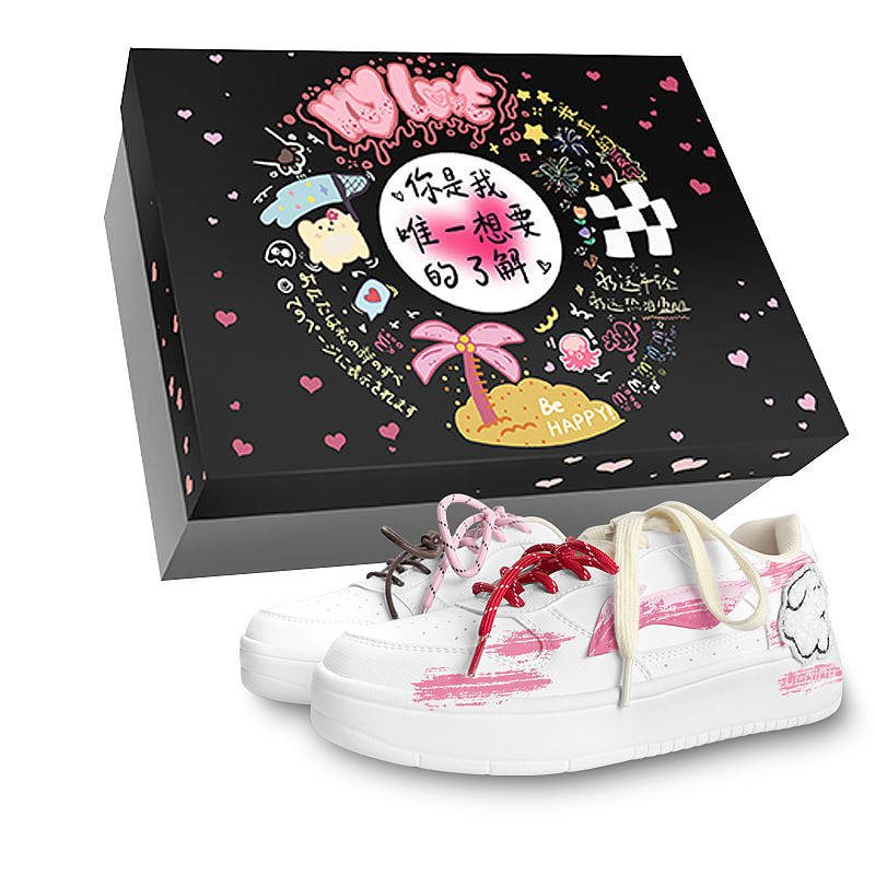 Li-Ning Li Ning Floating Boat Low top Skateboard Shoes Women's White Pink
