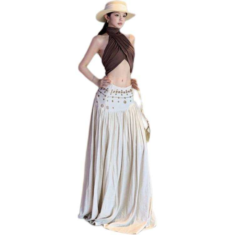 JBBCN JBBCN Two Piece Skirt Sets Women's Thin Long