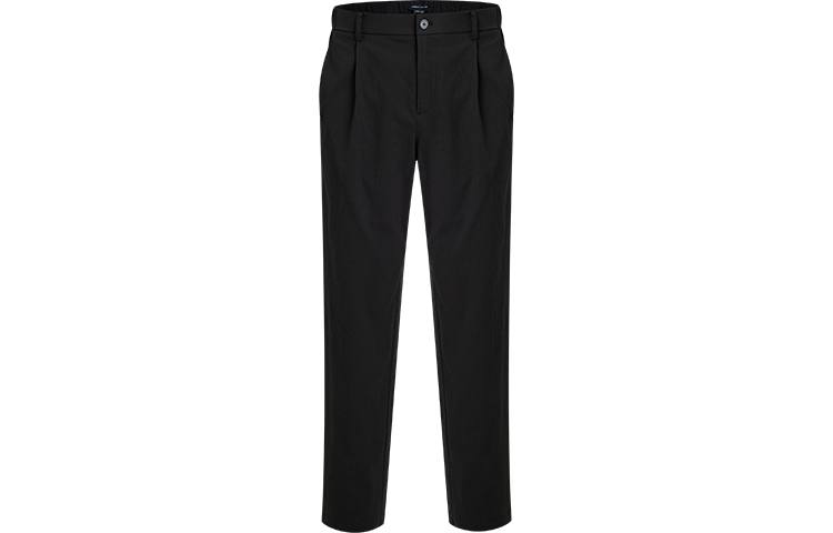 URBAN REVIVO Casual Pants Men's Jet Black
