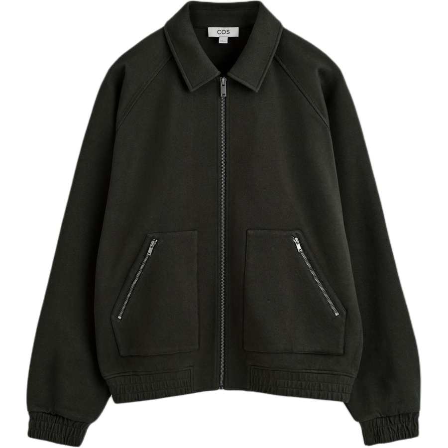 COS COS Jackets Men's Dark Green Lapel Moderate Pilot