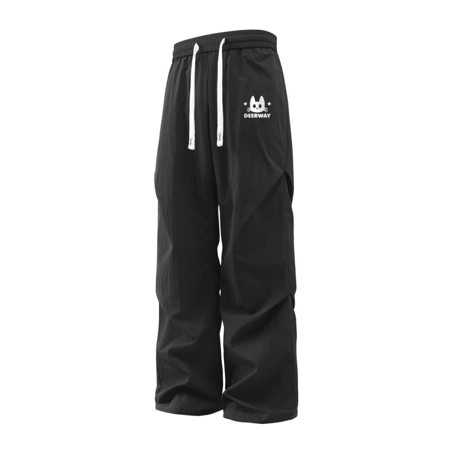 DEERWAY Casual Pants Unisex Moderate Straight Fit Pants