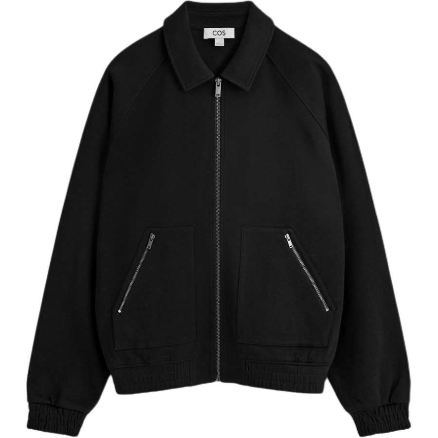COS COS Jackets Men's Navy Blue Lapel Moderate Pilot