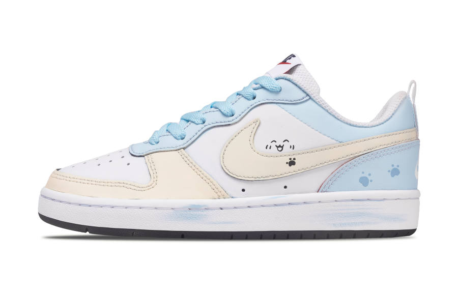 Nike Nike Court Borough Milk Frothing Meow Star Low top Skateboard Shoes Women's Yellow