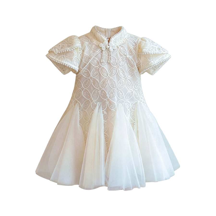 Lanza Lanza Kids Dresses Crew Neck Moderate