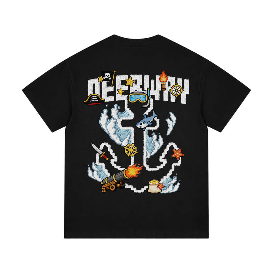 DEERWAY T Shirts Unisex Crew Neck Moderate Straight Fit