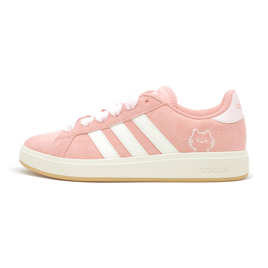 Adidas Adidas Grand Court Base 00s Lotus Root Powders, Daze Mimi 2.0 Suede Abrasion Resistant Low top Skateboard Shoes Unisex