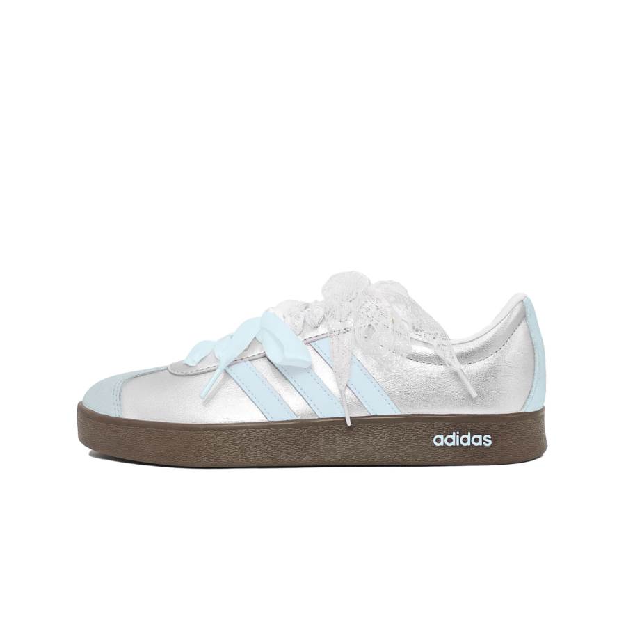 Adidas Adidas Vl Court Classic Crayon Puppy, Moonlight Whispers Cushioning Breathable Slip Resistant Low top Skateboard Shoes
