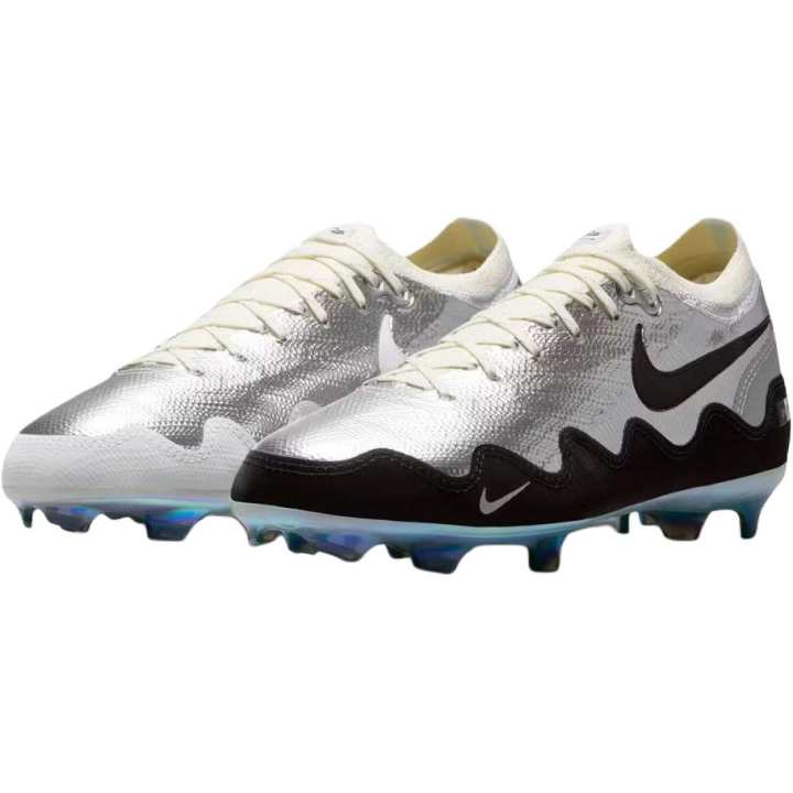 Nike Nike x Patta Mercurial Vapor 16 Pro Low top Soccer Shoes Silver Black Unisex