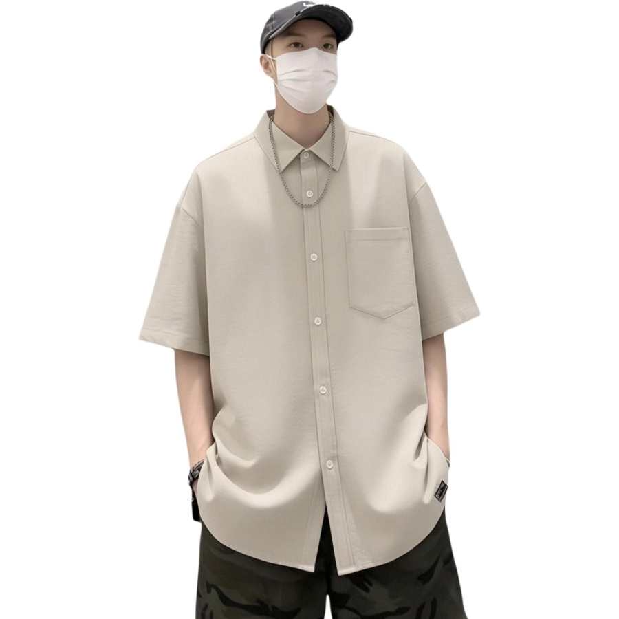 BALENO Shirts Men's Lapel Moderate Shirt