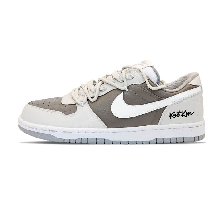 Nike Nike Big Low top Skateboard Shoes Men's Gray Brown