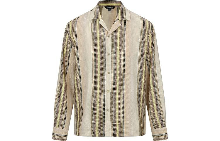 URBAN REVIVO Jacket Men's Khaki Stripes