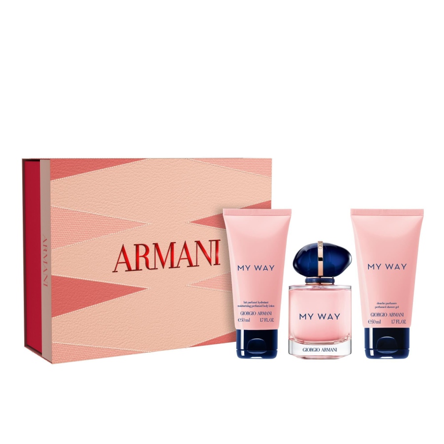 GIORGIO ARMANI ARMANI MY WAY Limitless Self Perfume Sets Eau De Parfum EDP Woody Floral Scent 50ml+50ml+50ml
