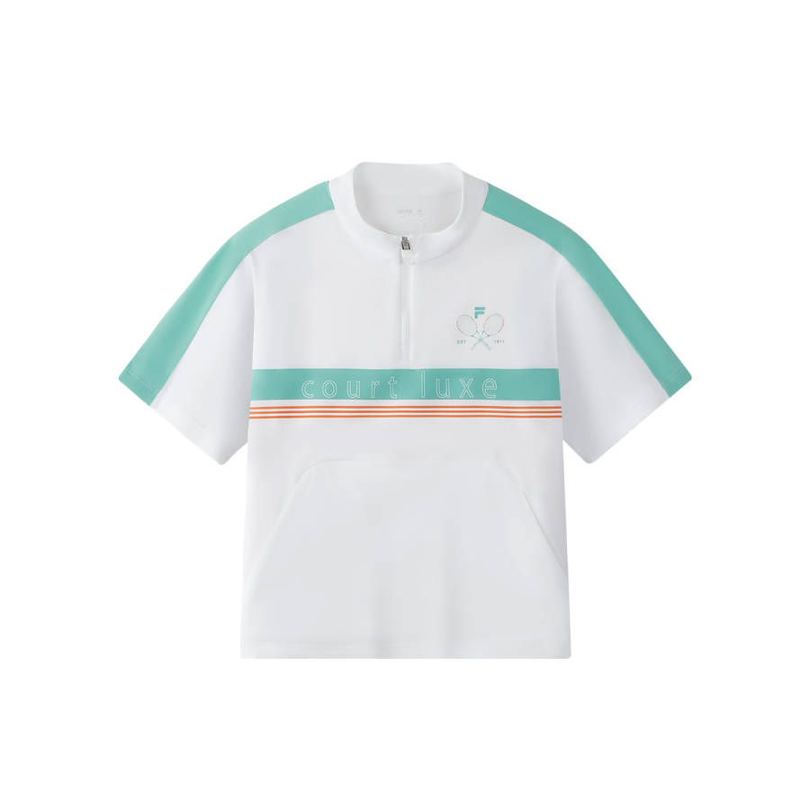 FILA KIDS T Shirts Stand Collar Moderate