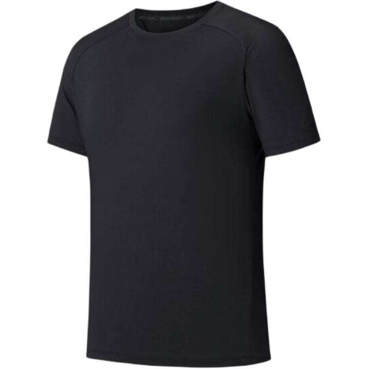 ANTA T Shirts Men's Black Crew Neck Moderate