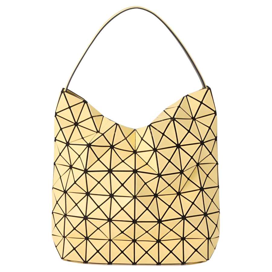 ISSEY MIYAKE PVC Handbag Unisex Light Jade Beige Yellow