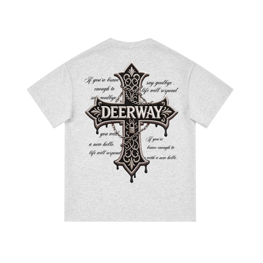 DEERWAY T Shirts Unisex Crew Neck Moderate Straight Fit