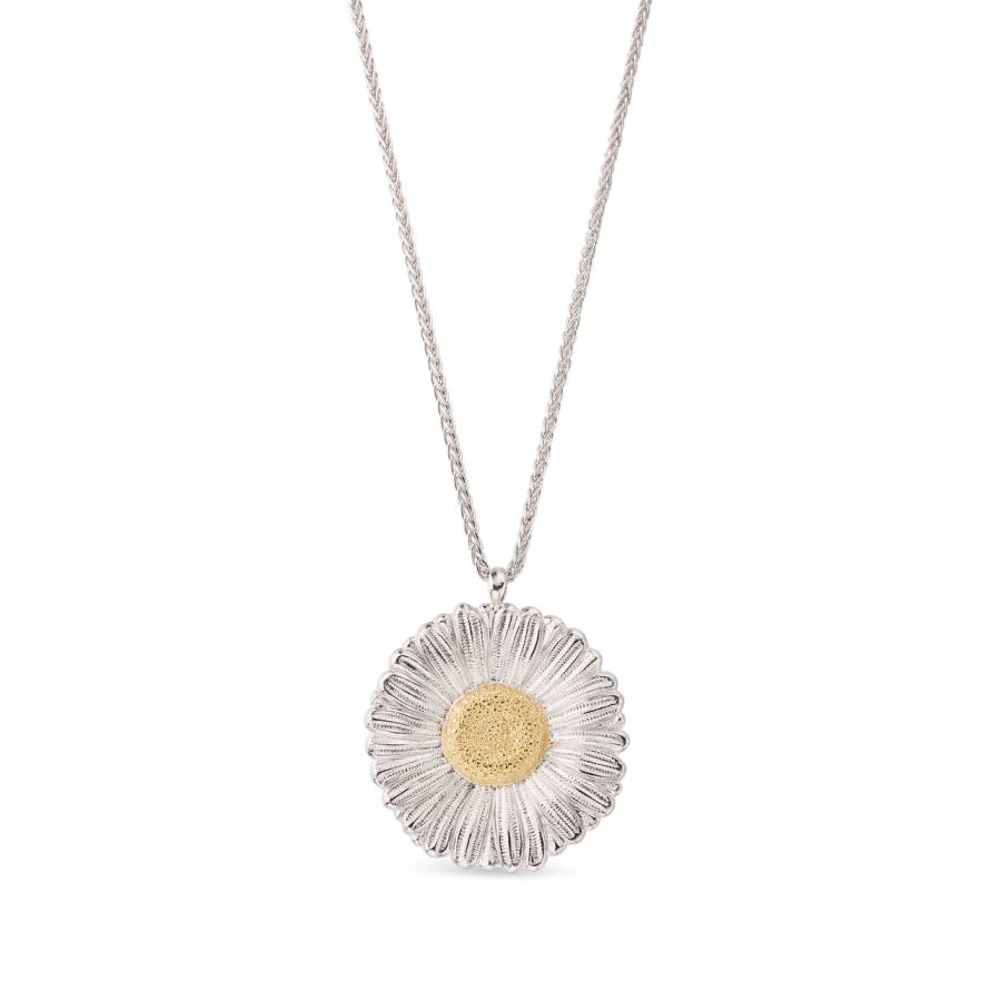 BUCCELLATI BLOSSOMS 925 Sterling Silver, Rhodium Plated, Gold Plated Necklaces Women's