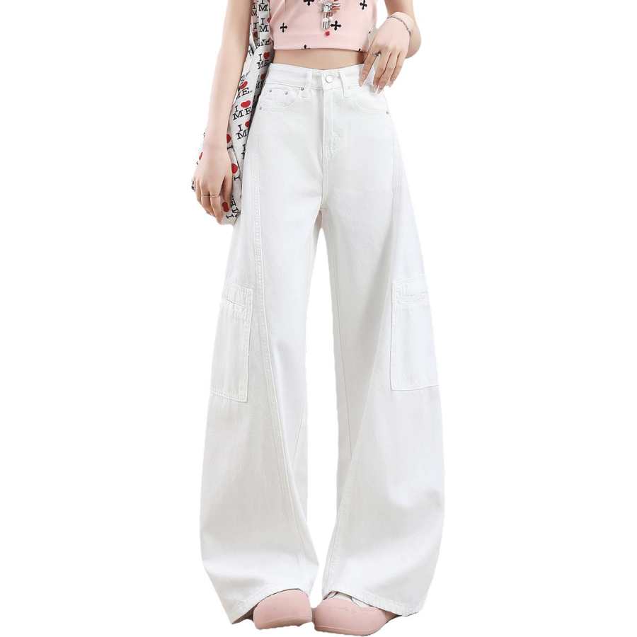 BALENO Jeans Women's White Moderate Wide Leg Pants