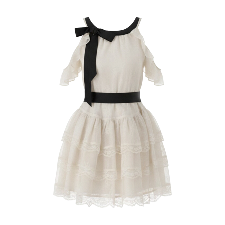 MTHE Sleeveless Dresses Women's Moonlight Apricot Dress Crew Neck Moderate Short