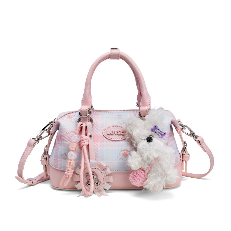 Disney Synthetic Leather, Textile Mosaic Handbag Women's Pink