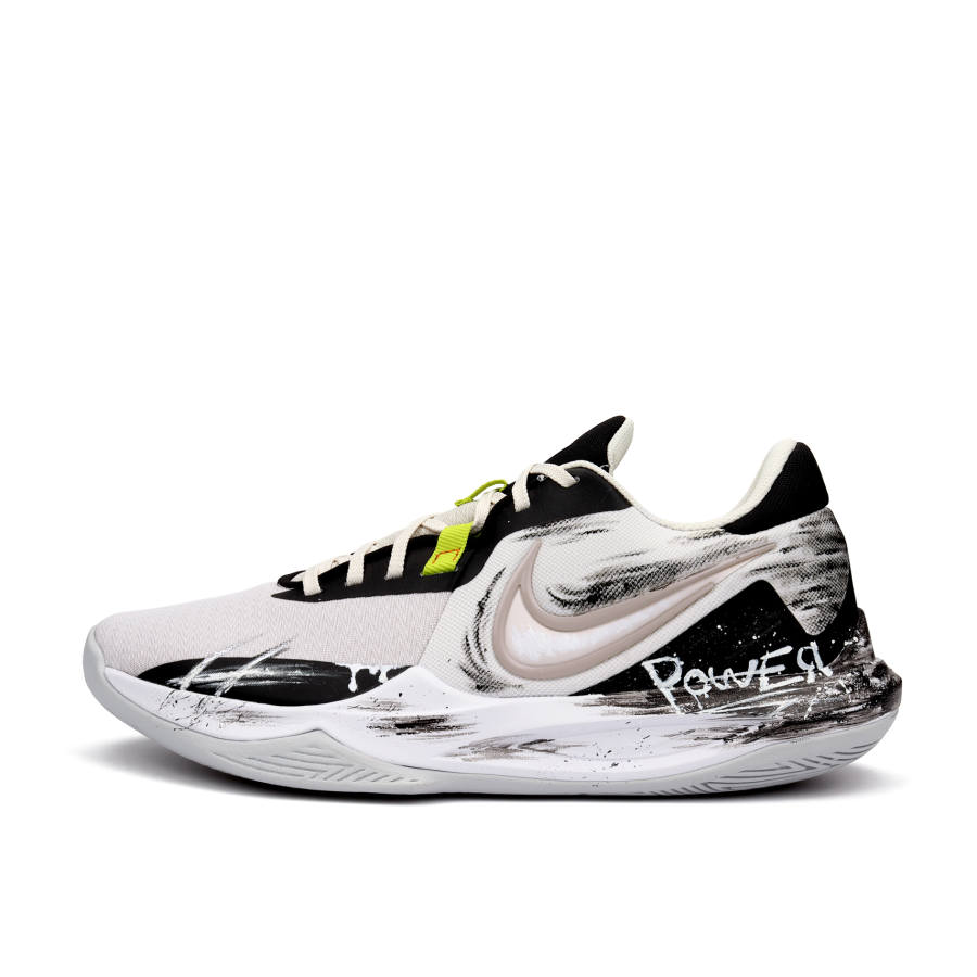 Nike Nike Precision 6 Rapids Cushioning Slip Resistant Low top Basketball Shoes Men's Black White