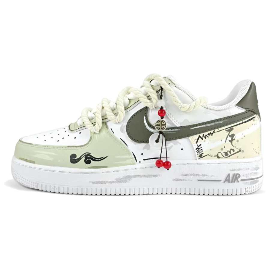Nike Nike Air Force 1 Air Force 1, Asphalt Gray Trail Thermal Coverage Low top Skateboard Shoes Unisex Gray Green