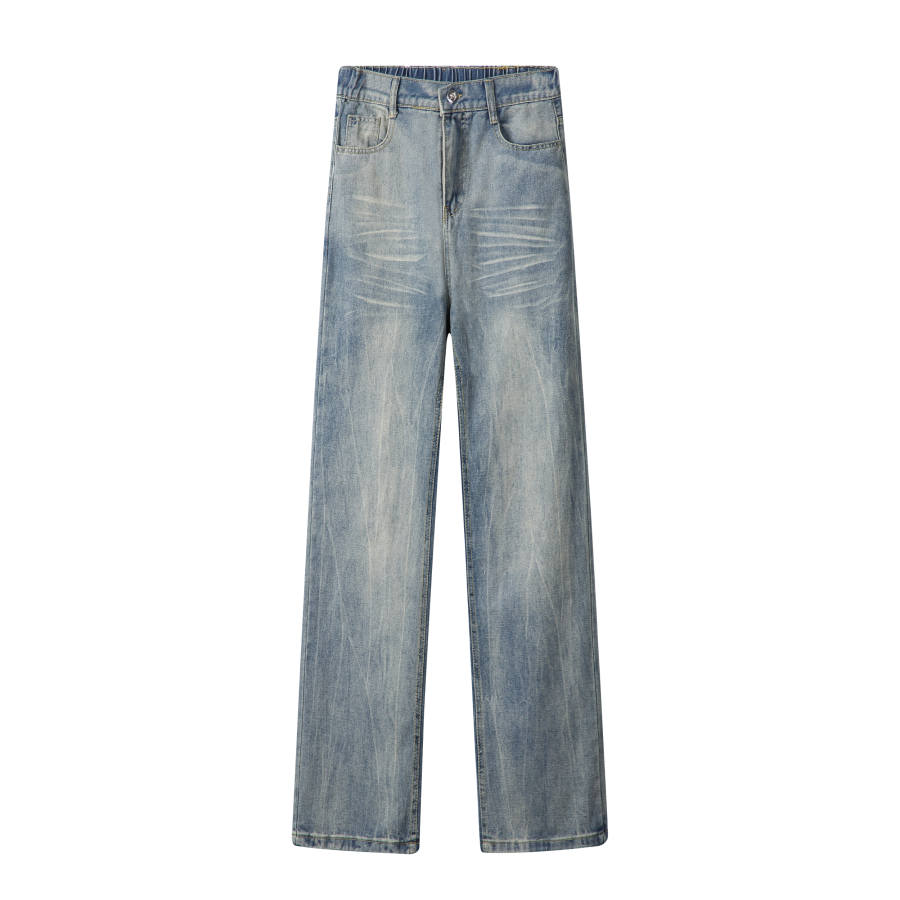 MIIOW Jeans Unisex Moderate Straight Fit Pants