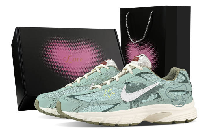 Nike Nike Initiator Support Breathable Low top Casual Running Shoes Men's Cyan