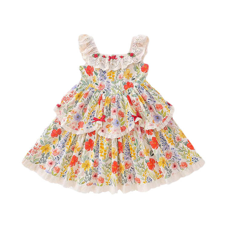 Lanza Lanza Kids Dresses Crew Neck Moderate