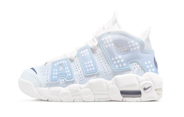 Nike Nike Air More Uptempo Large AIR Blue, Premium, Comfortable Leather Cushioning Slip Resistant Mid top Basketball Shoes