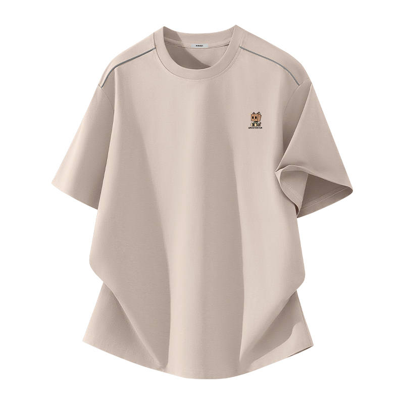 MINISO T Shirts Unisex Crew Neck Moderate Straight Fit