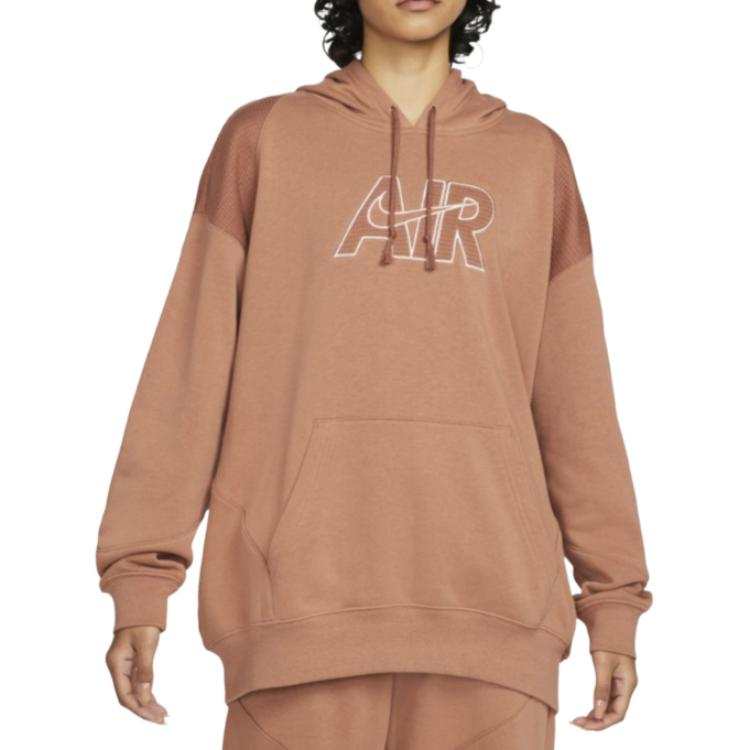 Nike Nike Air Sweatshirts Women's Brown Hooded Non Detachable Moderate