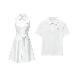 TUSHIFEI Couple Sets Women's Polo Collar Moderate Mid Length
