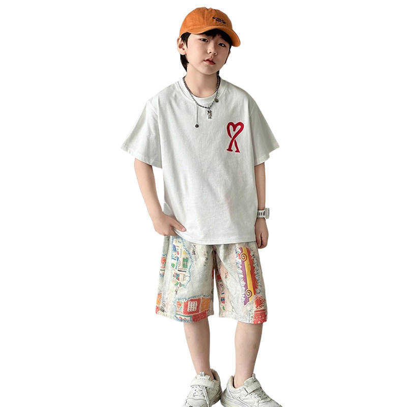 Lanza Boys' Summer Clothing Sets Summer Teenagers