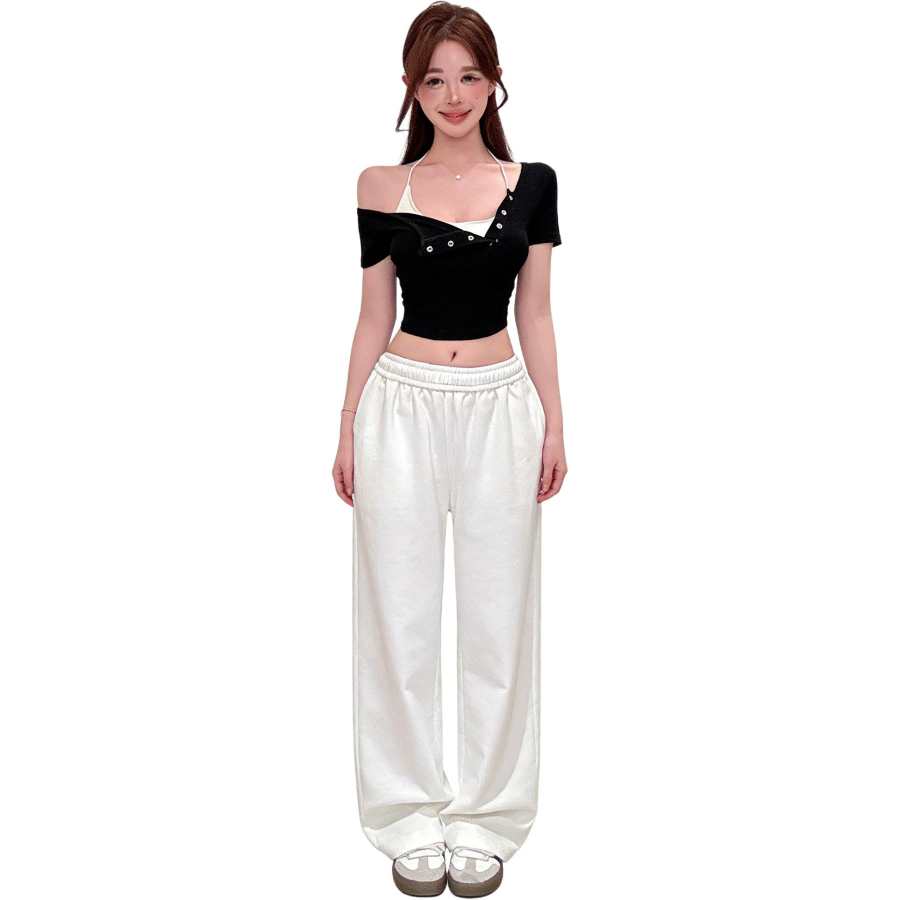 JBBCN JBBCN T Shirts Women's Asymmetrical Collar